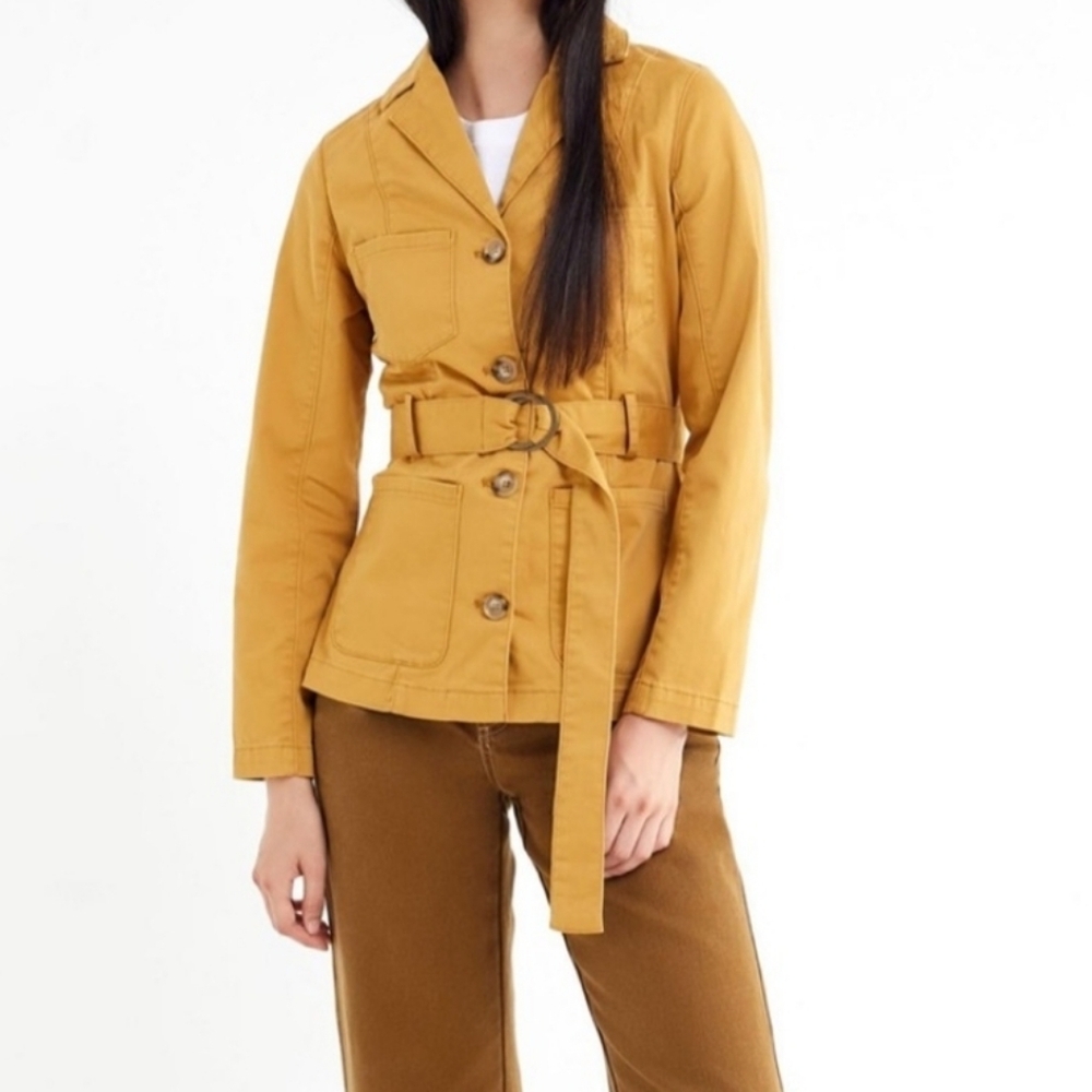 Urban Outfitters Belted Button-Front Safari Jacket‎ Size Meduim